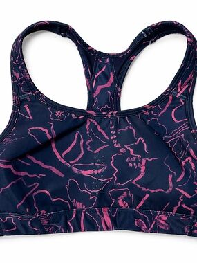 Avia Women’s Navy Blue & Pink Racerback sports bra Top
